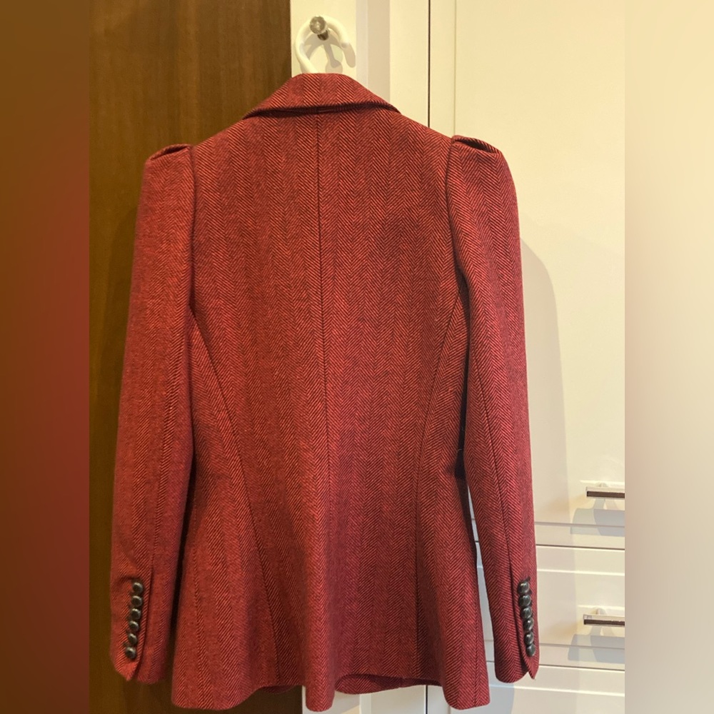 SMYTHE Red/Blk holiday blazer - Picture 4 of 5